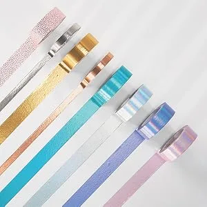 Scotch Washi Tape, Summer Design, 5 Rolls, Great for Bullet Journaling, Scrapbooking and DIY Dcor (C1017-5-P4) - Scotch Expressions comes in chrome and glitter colors including gold, silver, iridescent, etc.