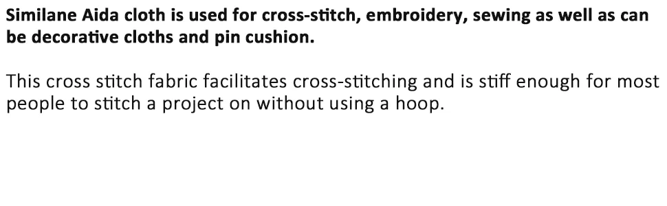 Similane 6 Pieces Aida Cloth 14 Count Cross Stitch Fabric, White, 12 by 18-Inch - product information 7