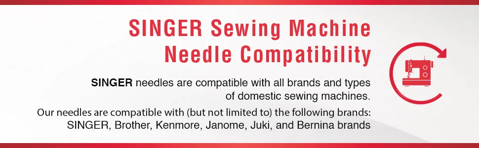 SINGER 04719 Universal Twin Stretch Sewing Machine Needle, 4.0mm Original Version - Machine Needle Compatibility