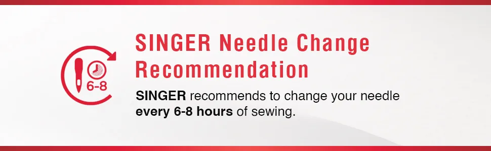 SINGER 04719 Universal Twin Stretch Sewing Machine Needle, 4.0mm Original Version - Needle Change Recommendation