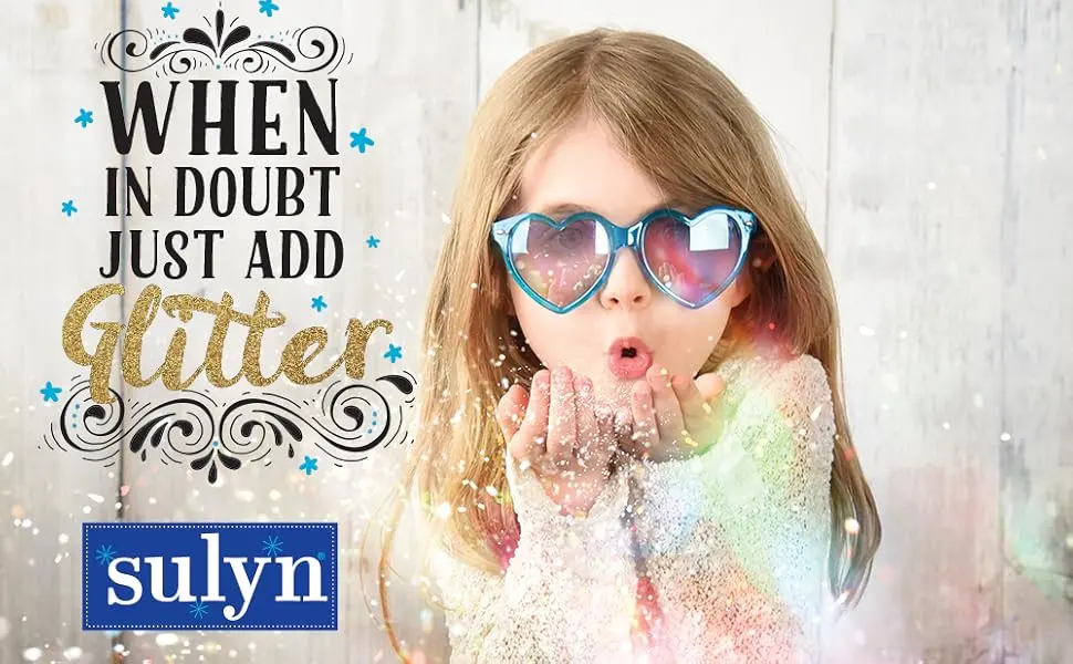 Sulyn Extra Fine Crystal Diamond Glitter Stacker Jar, 2 Ounces, Non-Toxic, Stackable and Reusable Jar, Multiple Slot Openings for Easy Dispensing and Mess Reduction, SUL50860,1 Pack , White - Sulyn, glitter, craft glitter, craft, project, kids craft, extra fine, fine, shapes, holographic