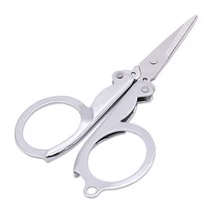 Folding Scissors, 4Pcs Stainless Steel Small Scissors Pocket Portable Foldable Travel Scissors Tiny Mini Craft Cutter 4 Pcs - product information 2
