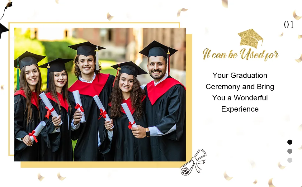 Graduation Tassel Academic Graduation Tassel with 2023 Year Charm Ceremonies Accessories for Graduates (Black) - product information 4