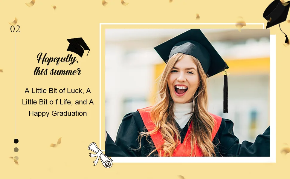 Graduation Tassel Academic Graduation Tassel with 2023 Year Charm Ceremonies Accessories for Graduates (Black) - product information 5