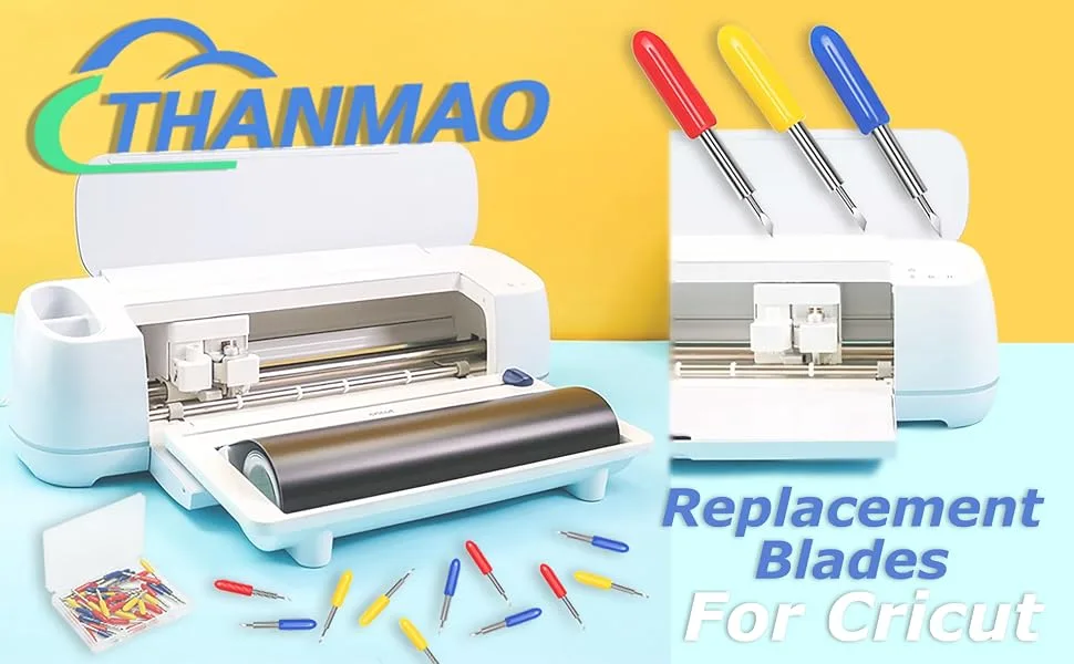 20 Pcs Replacement Blades for Cricut Explore Air2/Air 3 /Maker Cutting Machines - Including 5PCS Fine-Point Blades, 10PCS Standard Blaeds and 5PCS Deep Cutting Blades for Replacement Cricut Blades - product information 1