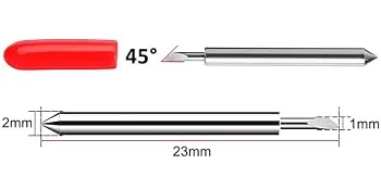 20 Pcs Replacement Blades for Cricut Explore Air2/Air 3 /Maker Cutting Machines - Including 5PCS Fine-Point Blades, 10PCS Standard Blaeds and 5PCS Deep Cutting Blades for Replacement Cricut Blades - product information 3
