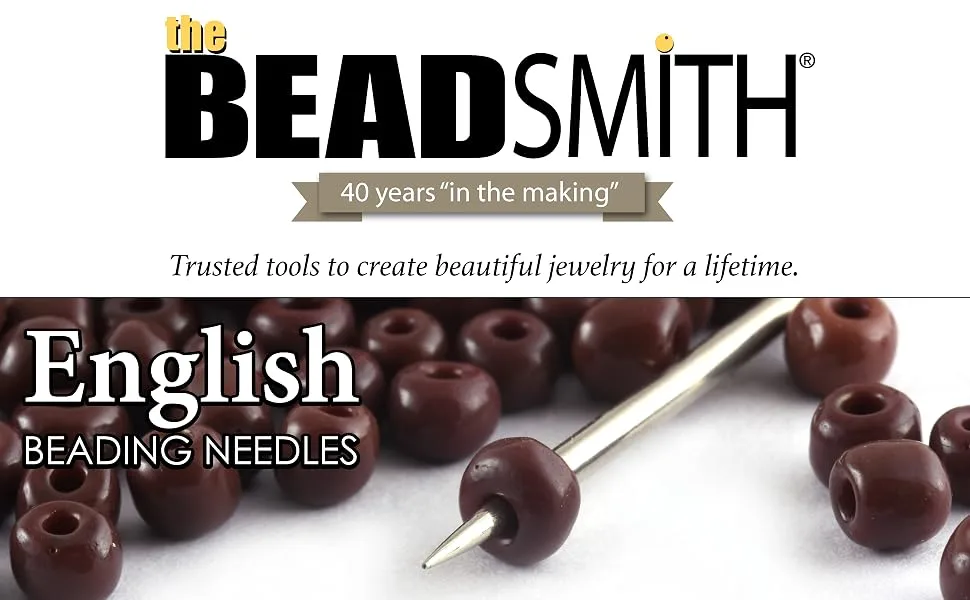 The Beadsmith NEEDLES BEADING #13 - English beading needles- Beadsmith trusted tools to create beautiful jewelry for a lifetime