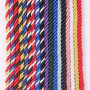 Graduation Honor Cords, 68" Long (Royal Blue/White/Red) - product information 4
