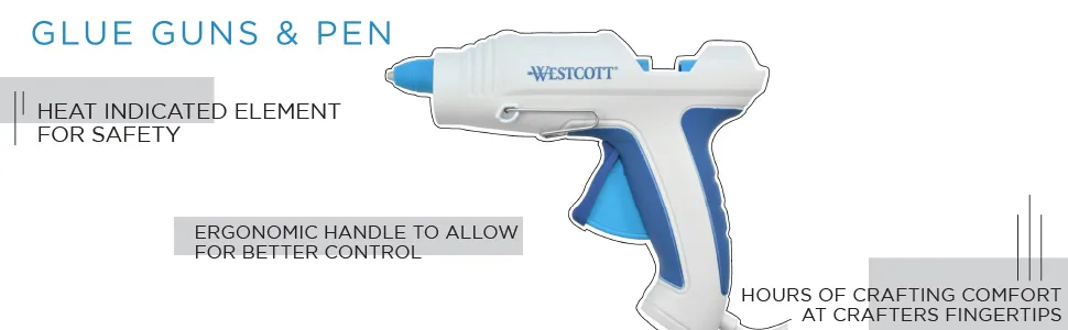 Westcott "So Cool!" Low-Temp Glue Sticks for Young Crafters, Pack of 30 "So Cool!" Low Temperature - glue gun banner