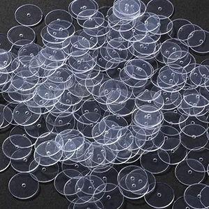 WILLBOND Clear Disc Pads to Stabilize Earrings, Plastic Discs for Earring Backs (200) - product information 3