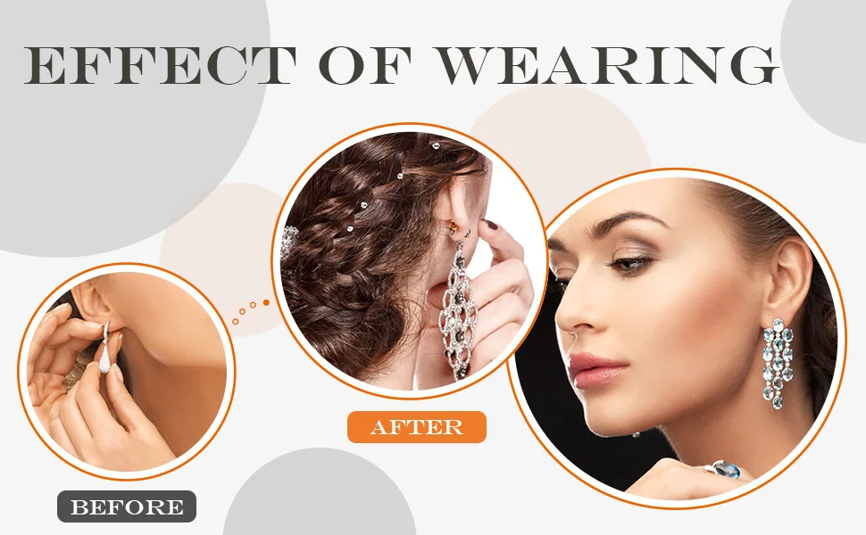 WILLBOND Clear Disc Pads to Stabilize Earrings, Plastic Discs for Earring Backs (200) - product information 5
