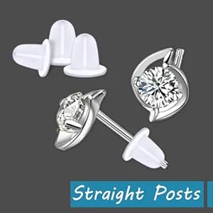 Silicone Clear Earring Backs 1200 Pieces Bullet Earring Clutch by Yalis Bullet Clutch*1200 - no.1