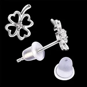 Silicone Clear Earring Backs 1200 Pieces Bullet Earring Clutch by Yalis Bullet Clutch*1200 - no.5