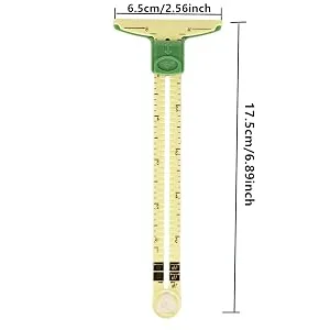 YEQIN 5-in-1 Sliding Gauge Measuring Sewing Tool Style1 - size