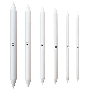 6 PCS Blending Stumps and Tortillions, Sketch Drawing Tools, Paper Art Blenders for Student Sketch Drawing - Blending stumps set