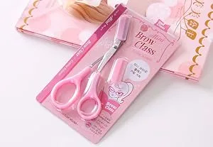 BeeSpring Women Eyebrow Trimmer Comb Eyelash Hair Scissors Cutter Remover Makeup Tool - product information 3
