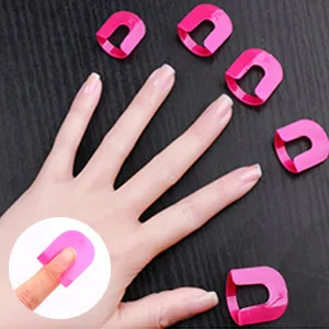 Original Polish Stencils - Reusable Soft Plasti c Shield Protector Tools for Women, Spill Proof Manicure rose red - Nail Polish Protector