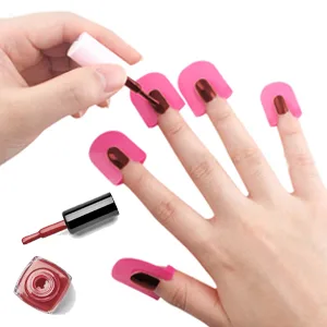 Original Polish Stencils - Reusable Soft Plasti c Shield Protector Tools for Women, Spill Proof Manicure rose red - NAIL POLISH PROTECTOR