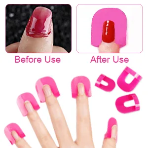 Original Polish Stencils - Reusable Soft Plasti c Shield Protector Tools for Women, Spill Proof Manicure rose red - NAIL POLISH PROTECTOR