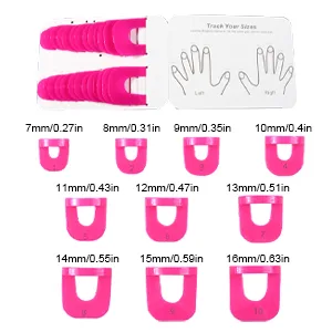 Original Polish Stencils - Reusable Soft Plasti c Shield Protector Tools for Women, Spill Proof Manicure rose red - The Size of Nail Polish Protector