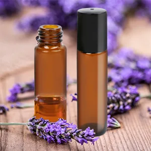 LotFancy 6pc 10ml Roller Bottles for Essential Oils, Amber Glass Empty Bottle with Stainless Steel Roller Balls, Leakproof Roll on Perfume Bottles, Includes 2pc 4ml Droppers Amber (Pack of 6) - amber glass bottles for essential oil