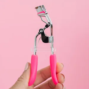 Silicone Eyelash Curler with Refill Pads & Satin Pouch Designed for No Pinching or Pulling and Perfect for Those with Straight Flat Lashes Wanting Dramatic Long Lasting Seamless Curls - eye lash curler