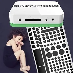 Birllaid Light Blocking Stickers, Black Out Stickers, Light Dimming Stickers LED Covers for Routers, Clocks and Electrical Appliances 1oo% Blackout - led cover sticker