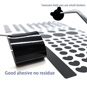 Birllaid Light Blocking Stickers, Black Out Stickers, Light Dimming Stickers LED Covers for Routers, Clocks and Electrical Appliances 1oo% Blackout - led cover sticker
