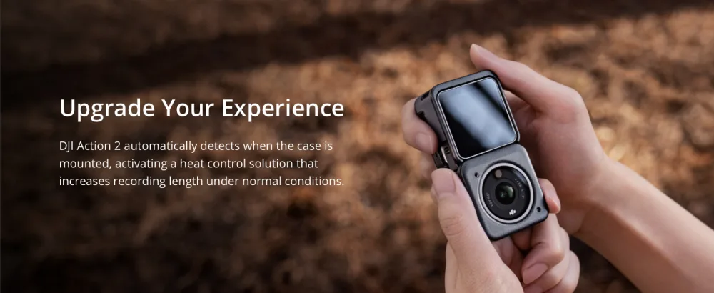DJI Action 2 Magnetic Protective Case ,Black - Action 2 with case