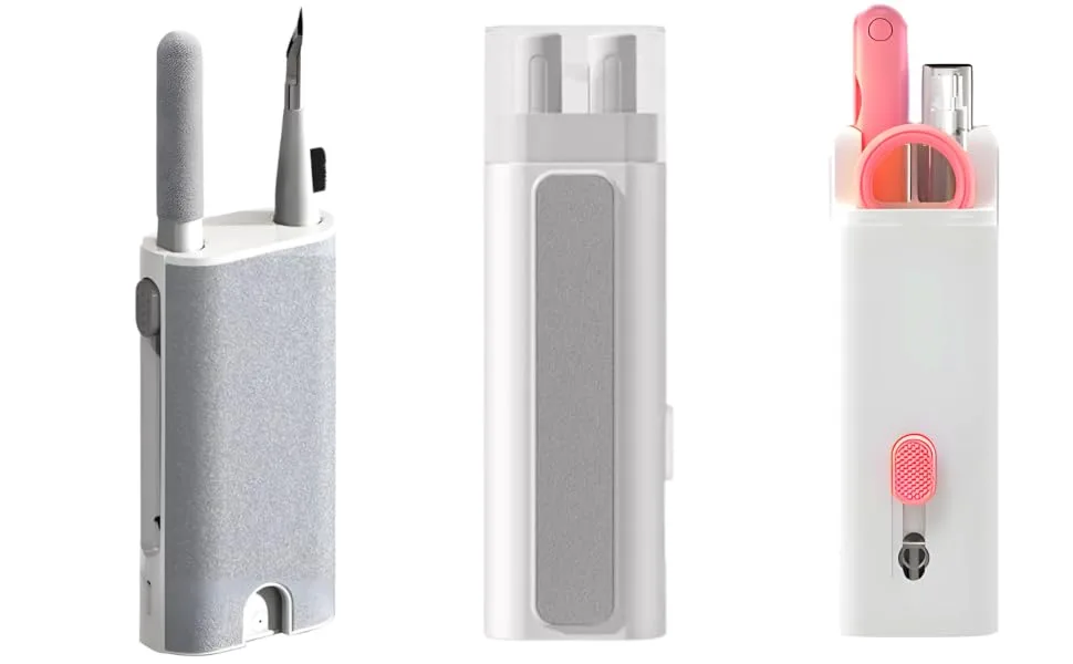 ecomlab kit 5 Multi-Function Cleaning Tools for Airpods, Brush Pen Shape Helpful to Clean cellphones, AirPods, Computers, Earbuds, laptops, Keyboards, Charging Ports, and Other Electronic Devices. 5 IN 1 White - product information 1