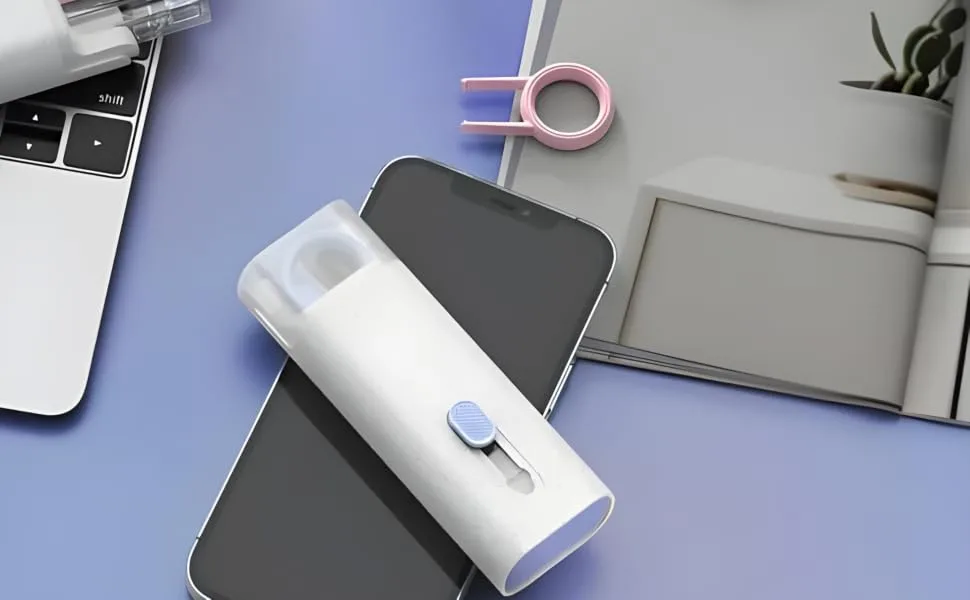 ecomlab kit 5 Multi-Function Cleaning Tools for Airpods, Brush Pen Shape Helpful to Clean cellphones, AirPods, Computers, Earbuds, laptops, Keyboards, Charging Ports, and Other Electronic Devices. 5 IN 1 White - product information 3