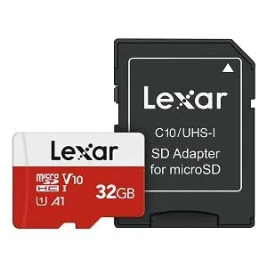 Lexar 32GB Micro SD Card, microSDHC UHS-I Flash Memory Card with Adapter - Up to 100MB/s, U1, Class10, V10, A1, High Speed TF Card - 32gb micro sd card