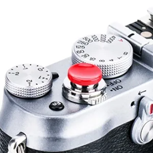 3PCS Camera Button, Aluminium Alloy Shutter Button with Concave Surface, Fits for Cameras with Screw Hole on The Shutter Release Button (Red Black Silver) - Camera Button