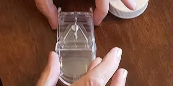 Apex Pill Splitter with Double Beveled Cutting Blade Pill Cutter for Small Pills Large Pills and Tablets Cut Pills in Half Easily, 1 Count - economy pill cutter