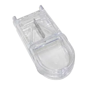 Apex Pill Splitter with Double Beveled Cutting Blade Pill Cutter for Small Pills Large Pills and Tablets Cut Pills in Half Easily, 1 Count - economy pill splitter