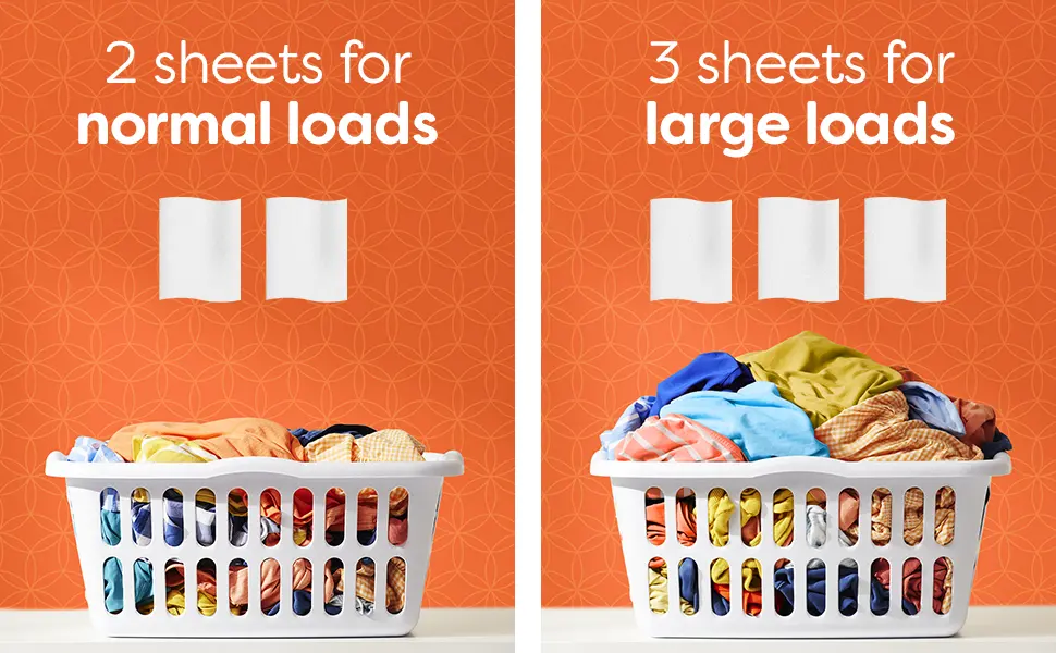 Bounce Outdoor Sheets, Fresh, 105 Count - 2 sheets for normal loads, 3 sheets for large loads