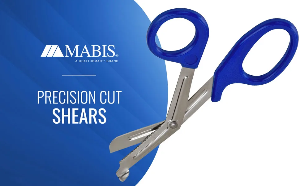 Briggs Trauma Shears, Bandage Scissors, Nursing Scissors, Utility/Paramedic Precision Cut Shears, 7.5 Inch, Black Black 7.5 Inch - Mabis precision cut shears