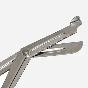 Briggs Trauma Shears, Bandage Scissors, Nursing Scissors, Utility/Paramedic Precision Cut Shears, 7.5 Inch, Black Black 7.5 Inch - SERRATED EDGE