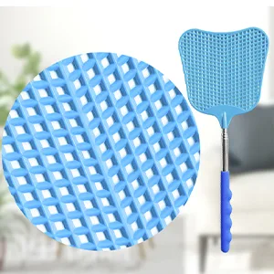 CUNCUI Fly Swatters Heavy Duty Set, with Durable Telescopic Stainless Steel Extendable Handles, for Home, Classroom and Office, 2Pcs, 2 Colors - Fly Swatters