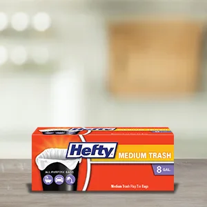 Hefty Small Garbage Bags, Flap Tie, Lavender & Sweet Vanilla Scent, 4 Gallon, 26 Count lavender 26 Count (Pack of 1) - Medium Trash Bags