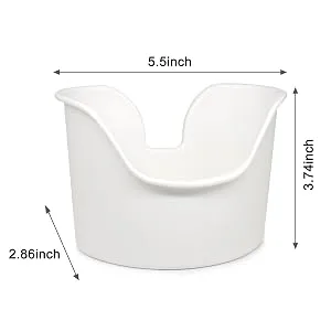 Ear Wash Basin - Compatible with Doctor Easy (TM) Elephant, Rhino and Wax-Rx (TM) Ear Wash Systems White - good sizi