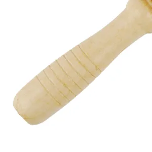 Jitnetiy Wooden Massage Roller Handheld Cellulite Sore Trigger Points with 9 Balls (1 Pack, White) - Wooden Massage Roller