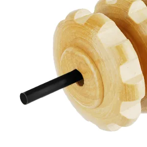 Jitnetiy Wooden Massage Roller Handheld Cellulite Sore Trigger Points with 9 Balls (1 Pack, White) - Wooden Massage Roller