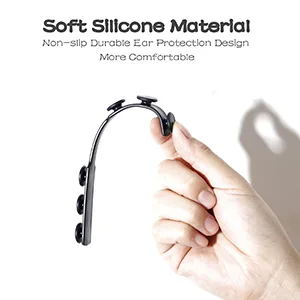 Mask Extender, Silicone Extending Hook Belt Ear Strap Hook Mask Hook, Adjustable Anti-Slip Mask Holder for Relieve Long-time Wearing Ears' Pressure & Pain(6PCS) (Black) - mask extender