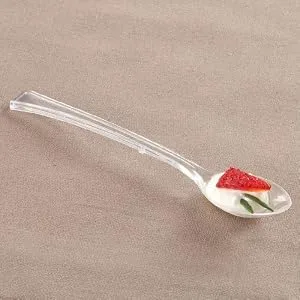 Lillian Tablesettings Mini Spoon | Clear | Pack of 48 Plastic Serve-ware, 48 Count (Spoons) - product information 3