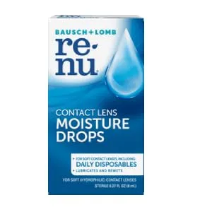 Bausch & Lomb-Lubricating and Rewetting Drops for Contact Lenses by Renu, 8 mL, Packaging May Vary Rewetting Drops 8 mL - product information 1