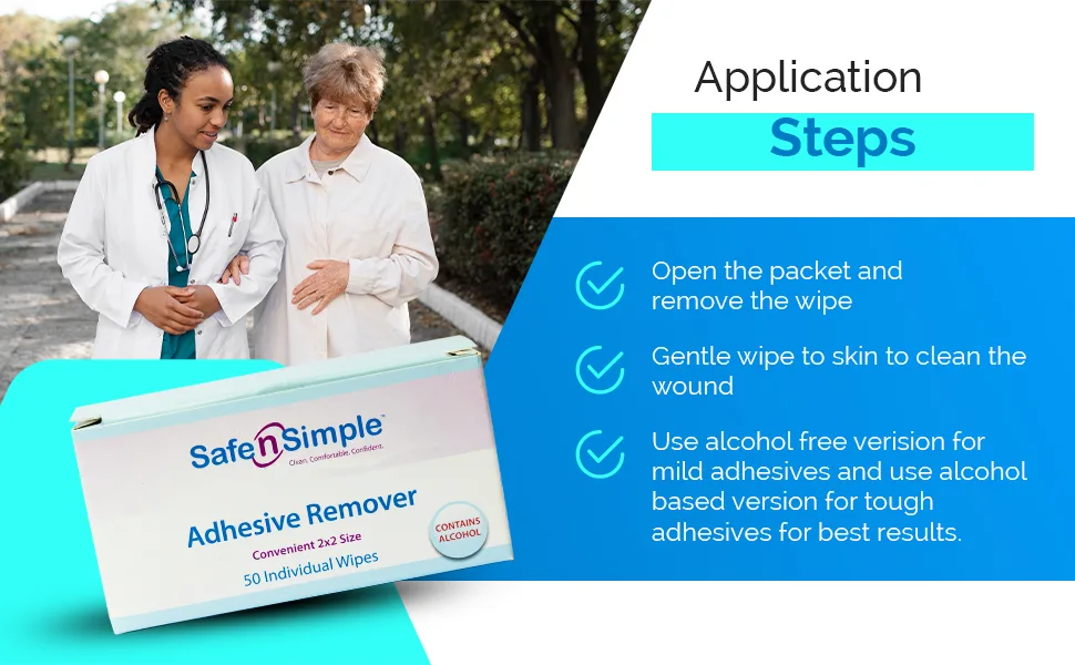Peri Stoma Wipes and Adhesive Removers, Travel Size, 5 Count - adhesive