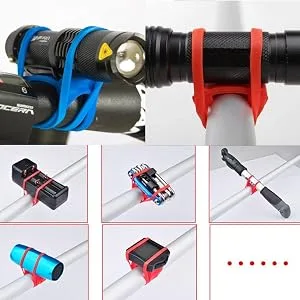 Alomejor 5pcs Bicycle Silicone Strap Universal Bike Silicone Holding Strap for Bike Light Flashlight Cellphone and More - product information 22