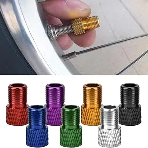 Valves Adapter 7Pcs Valve Converter Presta Valve to Schrader for Bicycle Bike Valve Adapter Inflate Tire Using - product information 16