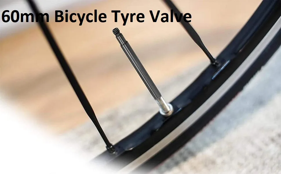 60mm Bicycle Tyre Valve Extender Bike Presta Valve Extender Inner Tyre Valves Accessory 2 Packs black - product information 13